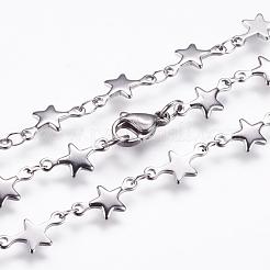 304 Stainless Steel Chain Necklaces&nbsp;STAS-P164-27