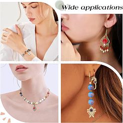 80Pcs 8 Colors Handmade Gold Sand Lampwork Beads&nbsp;LAMP-OC0001-56