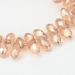 Electroplate Glass Beads Strands&nbsp;EGLA-J068-M