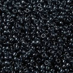 MIYUKIラウンドロカイユビーズ  日本製シードビーズ  （rr178)透明灰色光沢  8/0  3mm  穴：1mm  約422~455PCS /ボトル  10 G /ボトル&nbsp;SEED-JP0009-RR0178