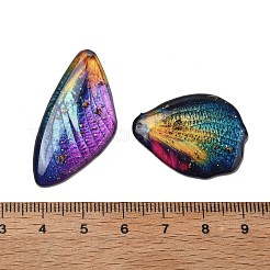 4Pcs Transparent Epoxy Resin Butterfly Wings Pendants&nbsp;RESI-C057-05C