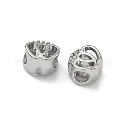 304 Stainless Steel European Beads&nbsp;STAS-F341-15P