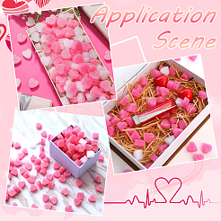 500Pcs Heart Shape Foam Balls&nbsp;AJEW-SC0031-53