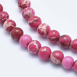 Natural Imperial Jasper Beads Strands&nbsp;G-A175B-4mm-08