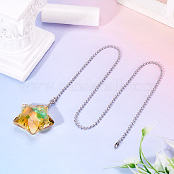 Star Glass Charms Ceiling Fan Pull Chain Extenders&nbsp;HJEW-TAC0162