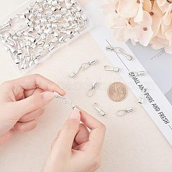 チベット風合金S字クラスプ  カドミウムフリー＆鉛フリー  アンティークシルバー  22x7x5mm  穴：3x5mm50セット/箱&nbsp;PALLOY-FH0001-27-RS
