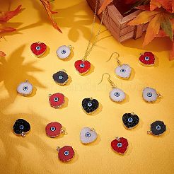 24Pcs 2 Style Druzy Resin Pendants&nbsp;RESI-FH0001-38