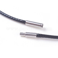 Waxed Polyester Cord Necklace Making&nbsp;MAK-I011-05-A-01