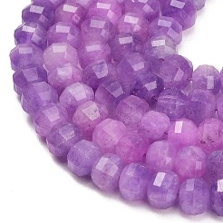 染め加工天然石ホワイトジェイドビーズ連売り  カボチャ  多面カット  蘭  9.5~10x7~8mm  穴：1.2mm  約51個/連  14.76''（37.5センチメートル）&nbsp;GG-CBA9106-01I