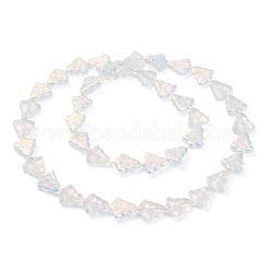 Transparent Electroplate Glass Beads Strands&nbsp;EGLA-C002-AB01