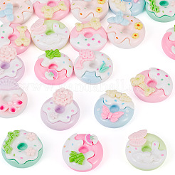 20Pcs Opaque Resin Decoden Cabochons&nbsp;RESI-TA0005-33