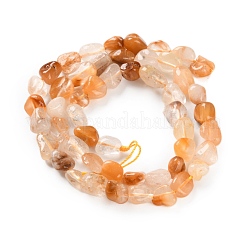 Natural Yellow Quartz Beads Strands&nbsp;G-P497-01C-45