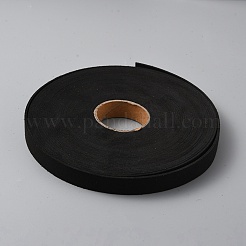 10mの平型模造革コード  枕の装飾用  ブラック  15x1.6mm  約10.94ヤード（10m）/ロール&nbsp;LC-WH0003-08D-01