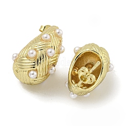 Teardrop Rack Plating Brass Cuff Earrings&nbsp;EJEW-E312-09G