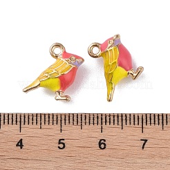 Alloy Enamel Pendants&nbsp;X-ENAM-R149-08C-G