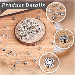 150Pcs Tibetan Style Alloy Beads&nbsp;FIND-SP0004-93