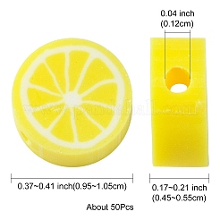 Handmade Polymer Clay Beads&nbsp;CLAY-YW0001-82