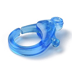 Transparent Plastic Lobster CLaw Clasps&nbsp;KY-H005-A09