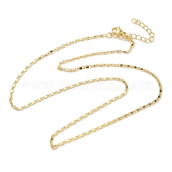 1.7MM Brass Oval Link Chain Necklaces for Women Men&nbsp;NJEW-F350-02G