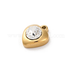 304 Stainless Steel Rhinestone Pendants&nbsp;STAS-M110-29G
