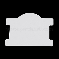 厚紙のアクセサリー台紙  ネックレスに使用  乳白色  75x96x0.5mm&nbsp;X-CDIS-S025-03A
