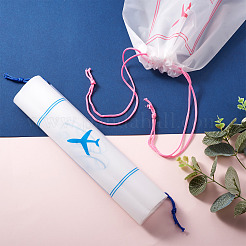 12Pcs 2 Colors  Makrofol Semi-transparent Drawstring Bag&nbsp;CON-MB0001-13