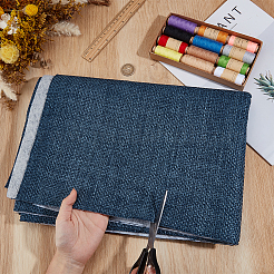ポリエステル生地  DIYクラフト用品  ダークブルー  1000x1450x1.5mm&nbsp;DIY-WH0061-032B-1