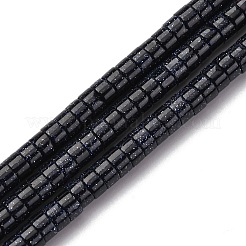 Synthetic Blue Goldstone Beads Strands&nbsp;G-H230-73