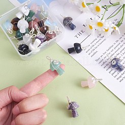 Natural Strawberry Quartz  Pendants&nbsp;PALLOY-SW0004-02