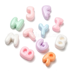 オペーク樹脂カボション  文字L  ミックスカラー  12~14x9~12.5x6~6.5mm&nbsp;X1-RESI-K027-02