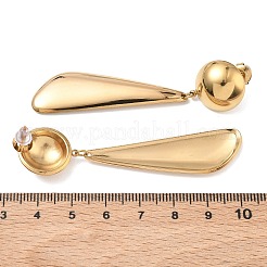 304 Stainless Steel Dangle Stud Earrings for Women&nbsp;EJEW-F412-01G-01