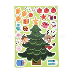6Pcs Christmas Tree Paper Self-Adhesive Picture Stickers&nbsp;STIC-C010-31