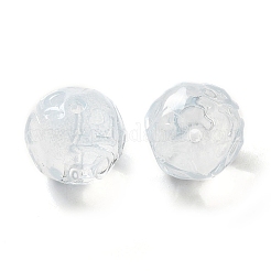 透明ガラスビーズ  キューブ  ホワイトスモーク  12x12x12mm  穴：1.4mm&nbsp;GLAA-A012-02C