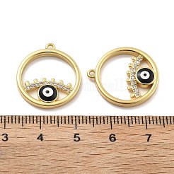 Brass Micro Pave Cubic Zirconia Pendants&nbsp;KK-U060-07G-01