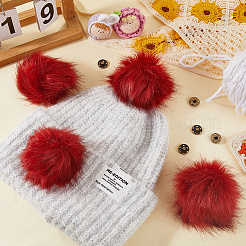 Faux Fox Fur Soft Pompom Ball&nbsp;DIY-WH20002-620A-02