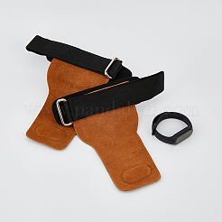 Velvet leather & Polyester Exercise Hand Protector&nbsp;AJEW-WH0165-44
