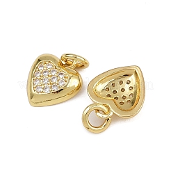 Brass Micro Pave Cubic Zirconia Pendants&nbsp;ZIRC-I367-04G-07