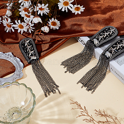 Cloth & Alloy Tassel Epaulettes&nbsp;AJEW-WH0410-181B