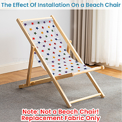 1Pc Star Pattern Chair Polycotton Cloth&nbsp;AJEW-GF0015-38D
