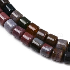 天然石インディアン瑪瑙ビーズ連売り  コラム  9.5~10x10~10.5mm  穴：0.8~1mm  約40個/連  15.31~15.35''（38.9~39センチメートル）&nbsp;G-G275-D02-10x10mm
