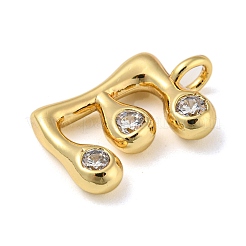 Rack Plating Brass Micro Pave Cubic Zirconia Pendants&nbsp;KK-A200-24G-E