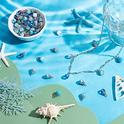 100Pcs Glass Pendants&nbsp;PALLOY-HY00102