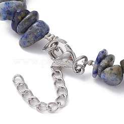 Natural Lapis Lazuli Chips Beaded Bracelet&nbsp;BJEW-JB09686-06