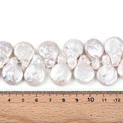 Natural Baroque Keshi Pearl Beads Strands&nbsp;PEAR-S018-15