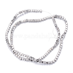 PVD Vacuum Plating Electroplate Non-magnetic Synthetic Hematite Bead Strands&nbsp;X-G-Q467-11A