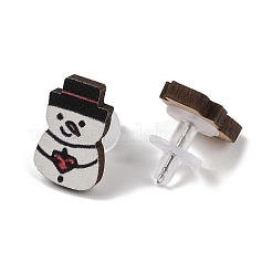 Christmas Theme Stud Earrings Set&nbsp;EJEW-U016-05P-03