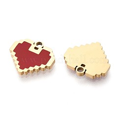 304 Stainless Steel Enamel Charms&nbsp;STAS-T064-71G-01