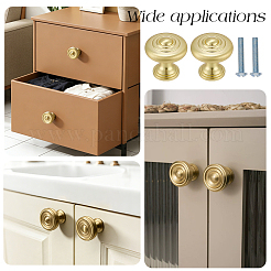 Flat Round Zinc Alloy Drawer Cabinet Door Handles&nbsp;AJEW-WH0696-884B
