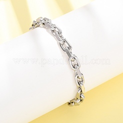 304 Stainless Steel Cable Chain Bracelets for Women Men&nbsp;LS-BJEW-F529-04P
