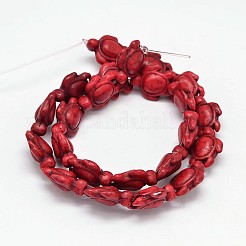 Dyed Synthetic Turquoise Beads Strands&nbsp;G-M152-M-A